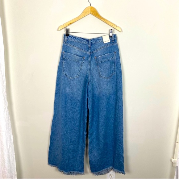 Free People Old West Slouchy Wide Leg Elephant Bell Jeans 28 SOLD OUT - Picture 4 of 8